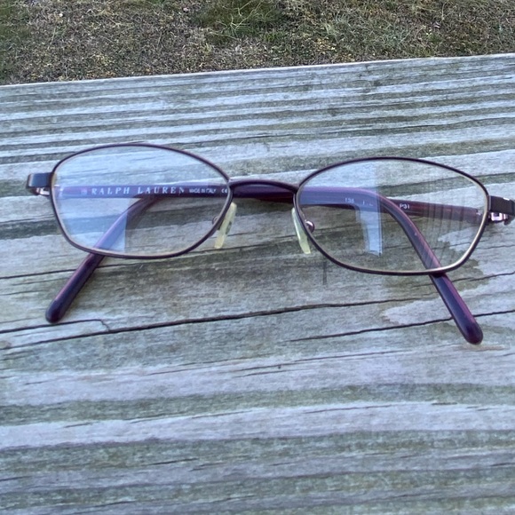 Ralph Lauren glasses frames Red metallic made in Italy - Picture 10 of 11